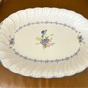 NIKKO BLUE PEONY ONE OVAL SERVING PLATTER 14”